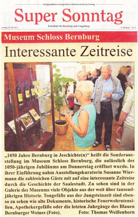Pressebeitrag Super Sonntag 'Interessante Zeitreise'